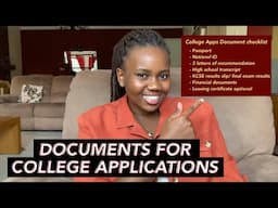 All the Documents you need for US College Applications| Complete Application Guide 3|AFRICAN STUDENT