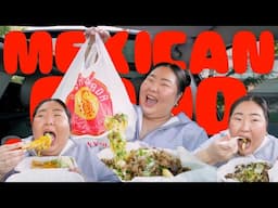 HUGE MEXICAN FOOD MUKBANG 먹방 EATING SHOW! Super Fries, Rolled Tacos, Chicken Taco | MONDAY MUNCHIES