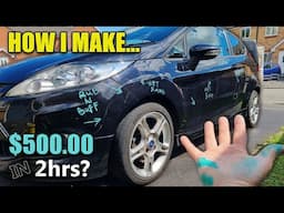 I Earned £400 in 2 HOURS! With No Qualifications!? How to make MONEY! In the Car Game!! 2024