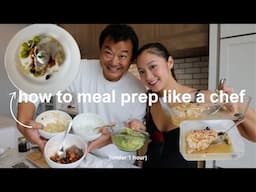 EASY + healthy meal prep ideas with my chef dad!