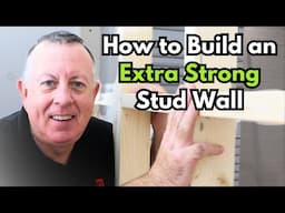 How to build a Super Strong Stud Wall For Heavy Loads