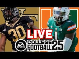 Wake Forest at Miami - 11/23/24 Simulation (EA College Football 25)