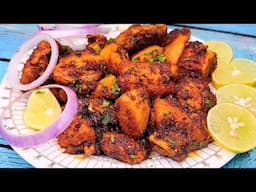 spicy garlic chicken roast |juicy garlic chicken roast | chicken starter |chatpata fry chicken roast