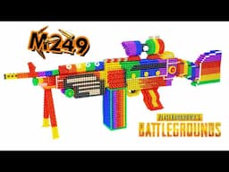 FULL SQUAD M249 ONLY 😱- PUBG from Magnetic Balls