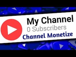 0 Subscriber Per Hoga Channel Monetize 🤔|| No YouTube Rules 🎉