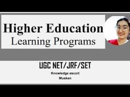 #Learningprograms Learning Programs in Higher Education