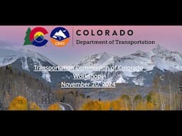 Transportation Commission Workshops 112024