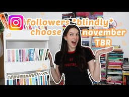 instagram followers *blindly* choose my november TBR 🍁