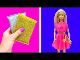 Barbie Doll Hacks. DIY How to Make Miniature Crafts