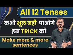 All 12 Tenses in One Video : Present Past & Future Tense | English Speaking Practice