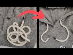 How to Put in a Hoodie String in 38 SECONDS!