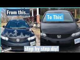 How to paint a car at home! step by step diy