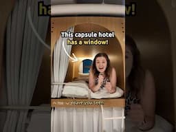 This Capsule Hotel Has A WINDOW