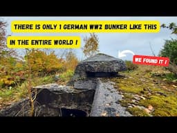 There is only 1 German WW2 bunker like this in the entire world. We found it !