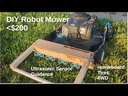 DIY Robot Mower or Heavy Robot-Full Build Details, schematic, code. Hoverboard tires, phone control