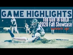 Softball Highlights: 2020 Fall Showcase (hitting/pitching) Top Gun 18 GOLD