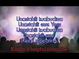 Unastahili Kuabudiwa Reggae instrumental for worship @Jacksonmwangi