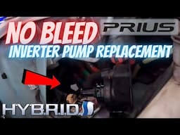 Prius Inverter Pump Replacement (NO BLEEDING)  Gen 1 Might help for gen 2 or gen 3? P3130 and P3125