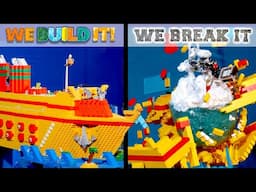 Swinging Iceberg Wrecking Ball | WE BUILD IT WE BREAK IT