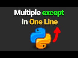 How to catch multiple exceptions in one line (in one except block)