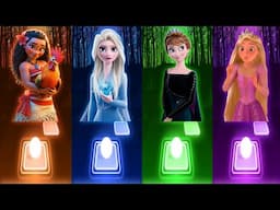 Moana How Far I'll Go | Let It Go Elsa | Do You Want to Build a Snowman | Tangled Rapunzel Songs Fun