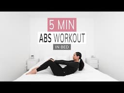 ABS WORKOUT IN BED | exercise routine for toned abs