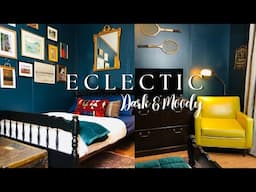 SMALL BEDROOM TURNED DARK & MOODY?! $300 Budget Room Makeover | Vintage Eclectic