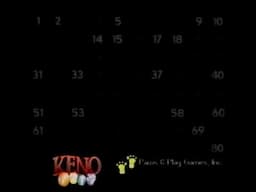 VCR Board Games: Keno