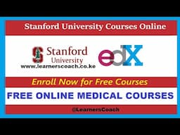 Stanford University Free Medical Courses With Certificate