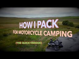 Packing for Motorcycle Camping