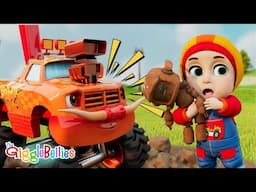 5 Little Excavators | The Counting Song | Nursery Rhymes - GiggleBellies