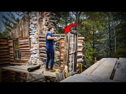 Off-Grid 1780 Log Cabin Dismantle and Rebuild - INTERESTING Find Inside the Walls