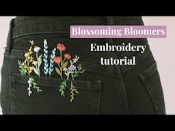 Embroidered Clothing: Blossoming Bloomers