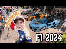 2024 F1 Race Day: BEST OF SUPERCARS! Singapore's Senna Squad, Pagani Zonda F, Ford GT, Gumball 3000!