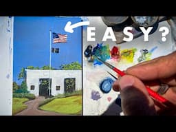 Plein Air Painting With GOUACHE Made EASY! Full Tutorial