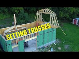 Garage Build #29 - Setting Trusses