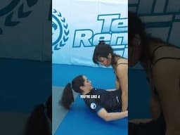 Veronica Hardy teaches Nina Drama flashy jiujitsu techniques | UFC  #shorts #ufc #mma