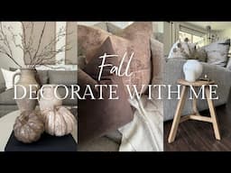 FALL DECORATE WITH ME 2024 | LIVING ROOM AND KITCHEN STYLING