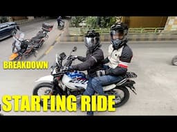 Bike 🥲  BREAKDOWN Starting of the Ride | Bengaluru Bike Ride | Kannada Vlog | TheGeekIndia