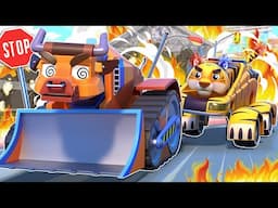 Run! CRAZY BULLDOZER is Coming! 😱 | Cars & Trucks Rescue Team | Kids Cartoon | AnimaCars