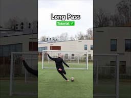 Long Pass Tutorial For Footballers ⚽️ #soccer #youtubeshorts #football