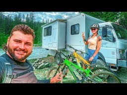 Truck Camping and Riding Rocky Mountain E-Bikes in Canada