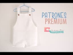 PATRONES Y Tutorial: Peto de lino para niños (tallas de 3 meses a 6 años)