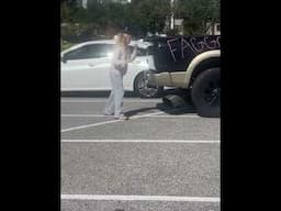 Lady does this to Husband car while At Florida Classic😂 MUST WATCH #funny #shorts