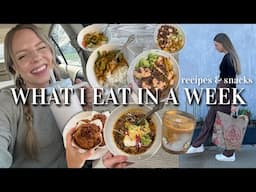 WHAT I EAT IN A WEEK | balanced & healthier yummy recipes!