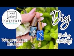 Easy Wire Wrap Loop Earrings. Jewelry Making Tips, Tricks, And Hacks! Beaded Jewelry Made Easy!