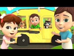 Wheels On The Bus | Let's Dance Together! | Newborn Nursery Rhymes & Kids Songs