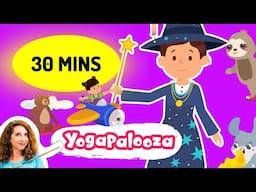 30+ mins | Yoga for Kids Yogapalooza's latest songs 2024 | Compilation