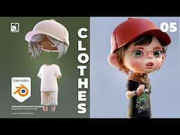 05. Lets Model Clothes - Character Modeling #blender3d