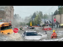 Canada Underwater! Heavy flooding destroyed roads and houses in Vancouver, British Columbia